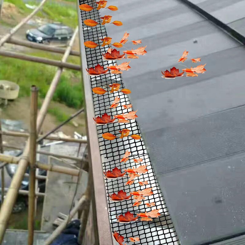 18cmx800cm Plastic Gutter Guard,Heavy Duty Gutter Guards Mesh Leaf Guards