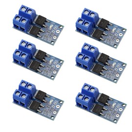 VKLSVAN 6PCS DC 5V-36V 15A(Max 30A) 400W Dual High-Power MOSFET Switch Drive Module 0-20KHz PWM Adjustment Electronic Switch Control Board Motor Speed Lamp Brightness Controller
