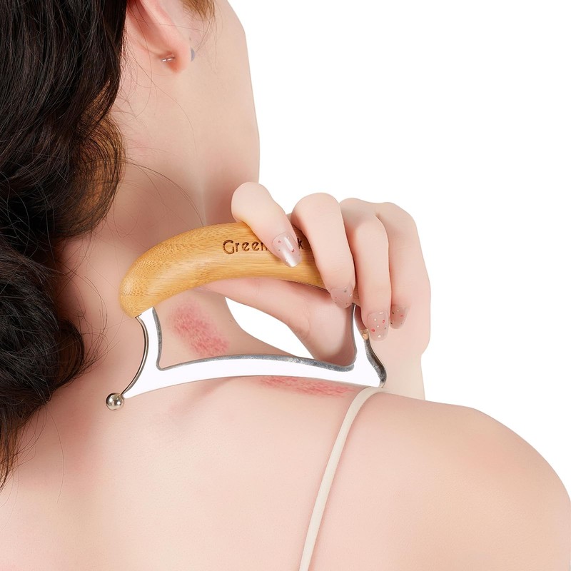 2 in 1 Stainless Steel Gua Sha Massage Tool Set