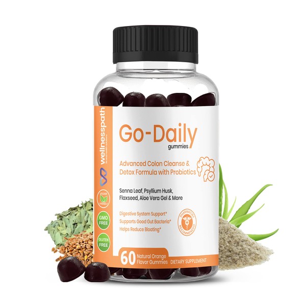 Go-Daily Advanced Colon Cleanse and Detox, Probiotic Gummies for Optimal