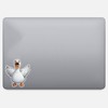 Cute Silly Goose Warrior Unique Vinyl Decal Waterproof Sticker For