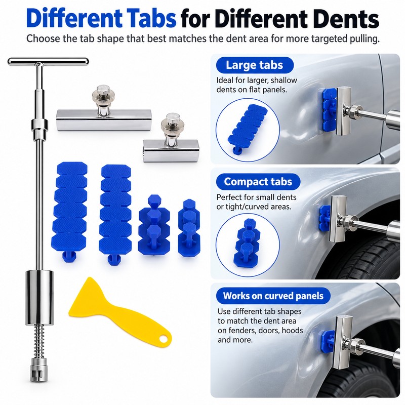 Car Dent Repair Puller Kit for Auto Body Panels –