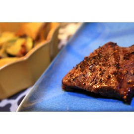 Bison Flat Iron Steak – Case of 4 [8 oz.] Bison Steaks – Nebraska Bison