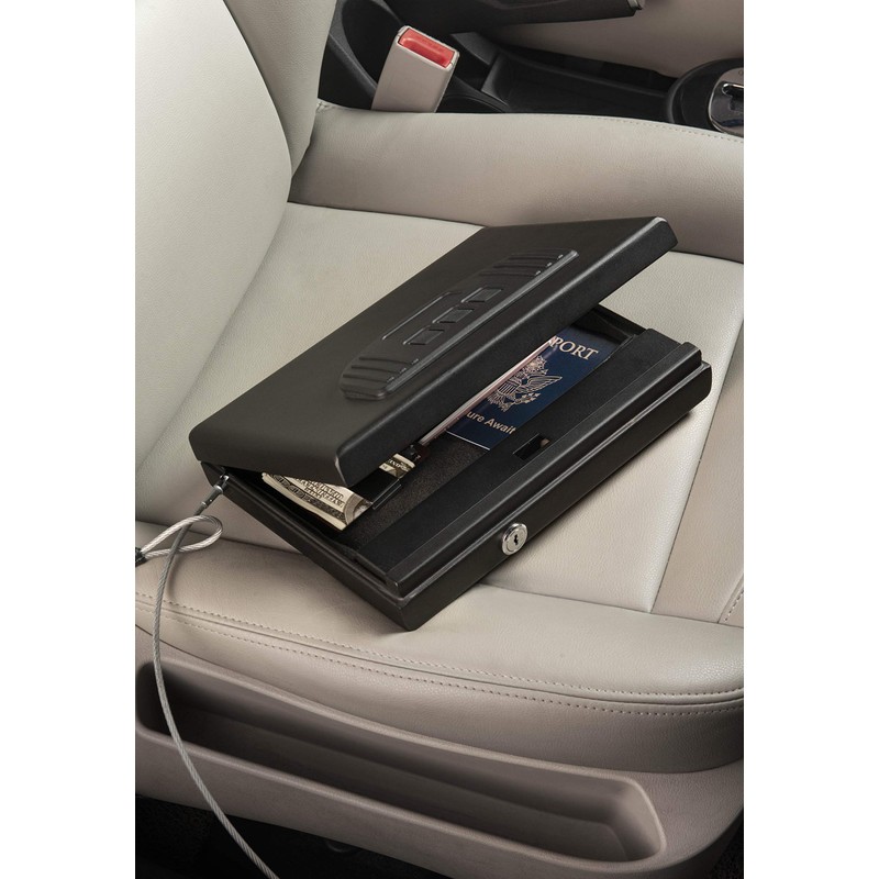 Fortress Medium Portable Safe with Electronic Lock, Black (11E20)