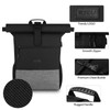 RJEU Laptop Backpack for 17 Inches, Rolltop Backpack Men Women,