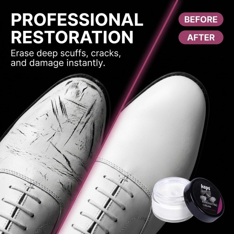 Renovating Repair Cream for Smooth Leather Shoes Bags Seats, Scratch
