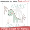 TheSmartGuard Protective film suitable for the Toniebox, foil sticker, dinosaur