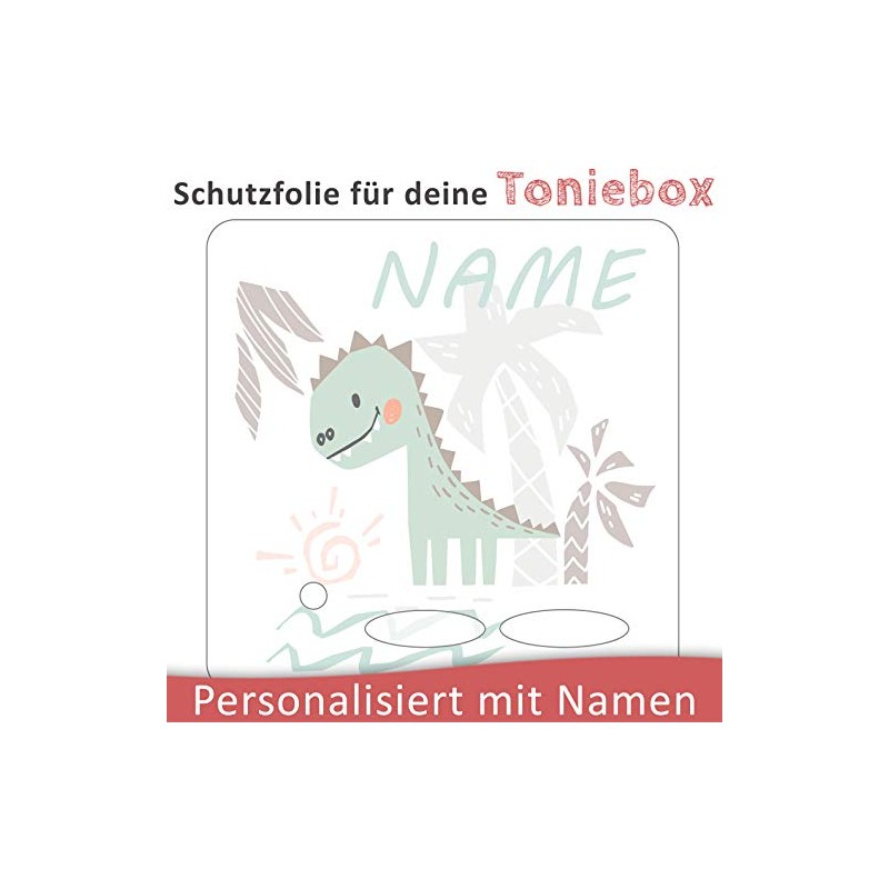 TheSmartGuard Protective film suitable for the Toniebox, foil sticker, dinosaur