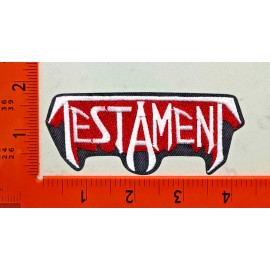 Unbranded Testament Patch Embroidered Iron-On Thrash Metal Band Logo Badge
