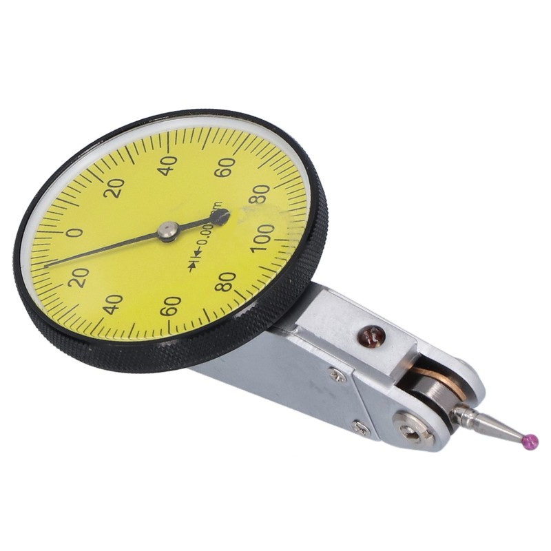 Dial Indicator Stainless Steel 0 to 0.2mm Leverage Shockproof Measuring