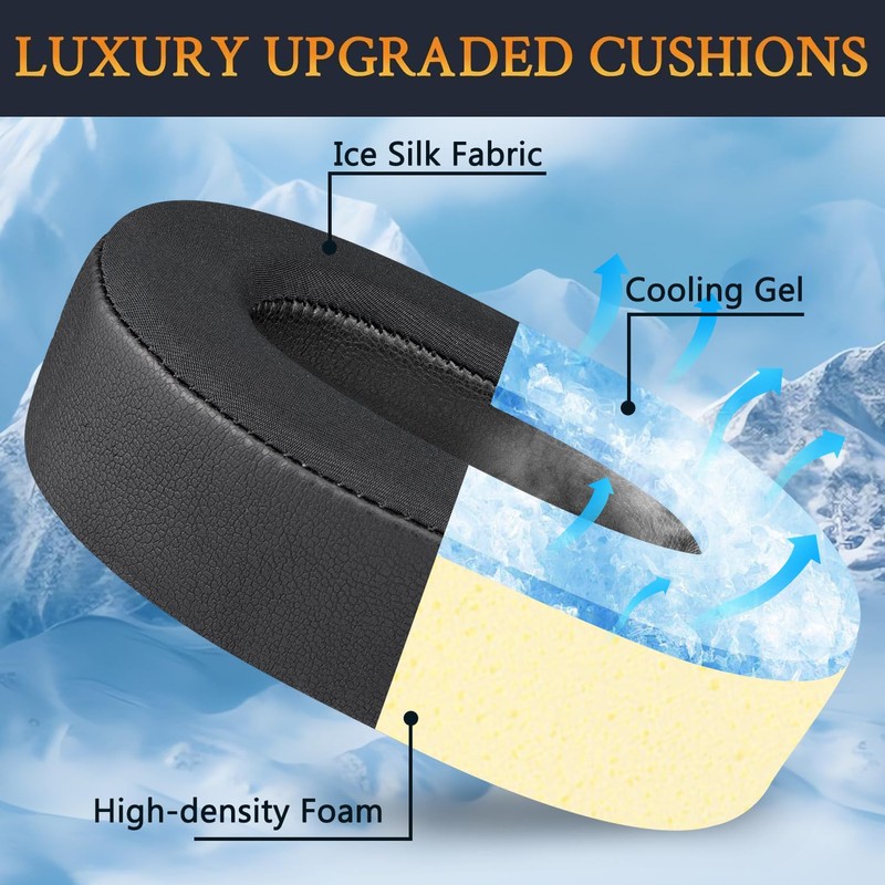 SOULWIT Cooling Gel Earpads Replacement for Jabra Evolve2 85 UC/Evolve
