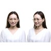 [FaceTrick az Label] オシャレで軽い老眼鏡 UV/近赤外線/ブルーライトカット鯖江メーカー高性能レンズ老眼鏡 ｸﾘｱｸﾞﾚｰﾌﾚｰﾑ/ﾗｲﾄｸﾞﾘｰﾝﾚﾝｽﾞ FTR01-1LG +1.50