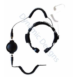 Dynamic Designs Throat Neck Microphone Heavy Duty for Puxing PX Baofeng BF UV Wouxun KG Hyt TC