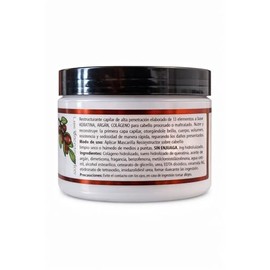 Mascarilla para Cabello Capilar, Reparadora, Reconstructora, con Keratina, Colageno, Aceite de Argan, Cabello Suave Brillo, Anti Frizz, 400gr