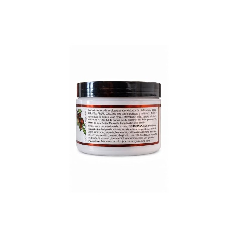 Mascarilla para Cabello Capilar, Reparadora, Reconstructora, con Keratina, Colageno, Aceite