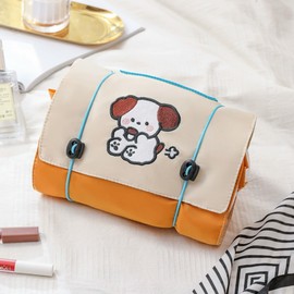 JianJian's Home Makeup Pouch, Travel Pouch, Cute, Makeup Pouch, Large Capacity, 4 Compartments, Travel, Convenient Goods, Waterproof, Cosmetics Pouch, Toiletry Pouch, Portable, Foldable,