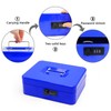 Secure Steel Cash Box with Combination Lock and Removable Tray