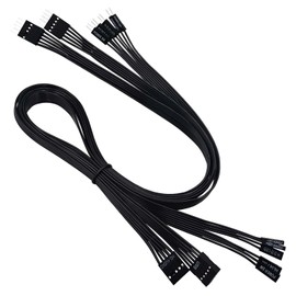 COMeap Front Panel Connector for Motherboard Am4 Am5 AMD X670e Z790, Motherboard Extension Cable with Front Panel Plug POWE LED+/-, HDD LED, Power SW, Reset SW,HD Audio, Front USB Extension (21in)