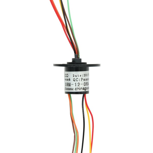 12.5mm 300Rpm 6 Wires CIRCUITSx2A Capsule Slip Ring AC 240V