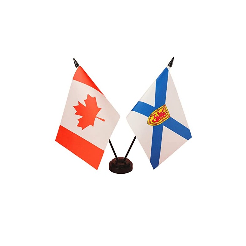 Canada & Nova Scotia Province Twin Desk Flag, Nova Scotia