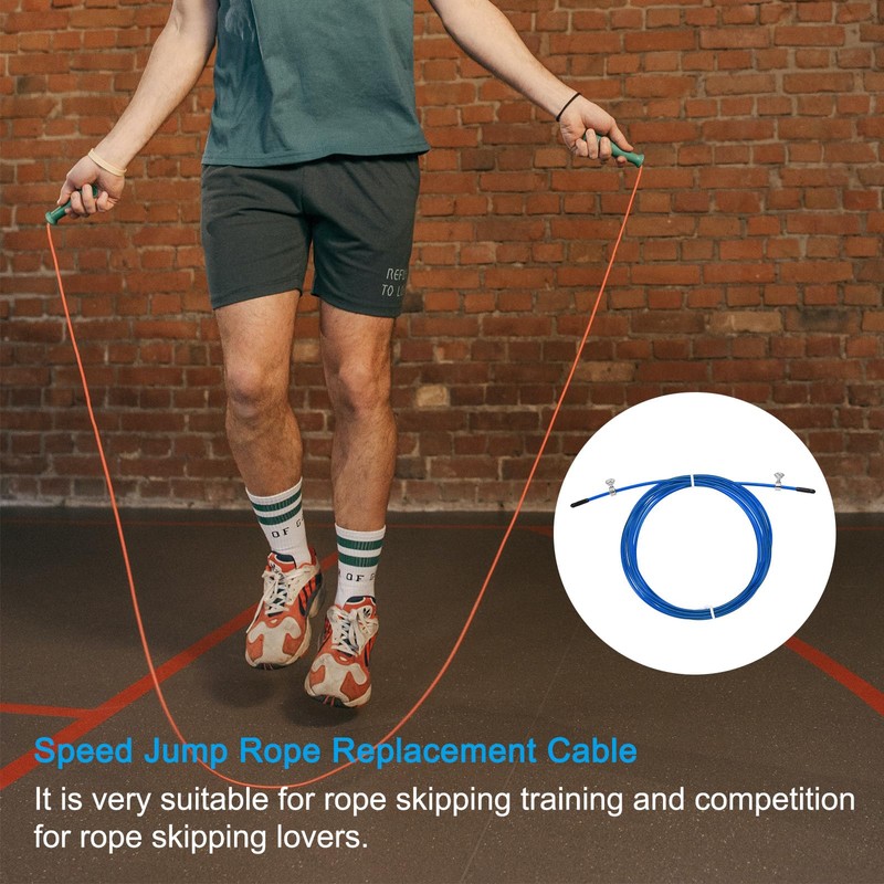PATIKIL 10Ft Speed Jump Rope Replacement Cable, 4 Pcs 2.5mm
