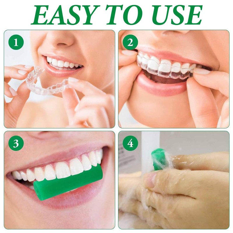 Aligner Chewies for Aligners, Mint-Flavored Aligner Chewies 10-Pack - Enhances