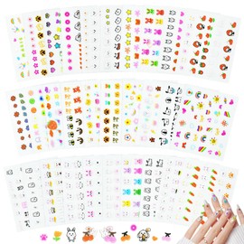Nail Stickers Easter, Nail Stickers Rabbits, 30 Sheets Stickers Nails Children, Nail Stickers Spring Flower, Nail Art Stickers Easter, Nail Stickers Flowers for Women Girls