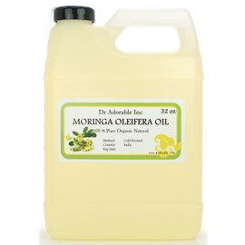 DR. ADORABLE 32 Oz Premium Pure Organic Cold Pressed Best  Fresh Moringa Oil Multi Purpose