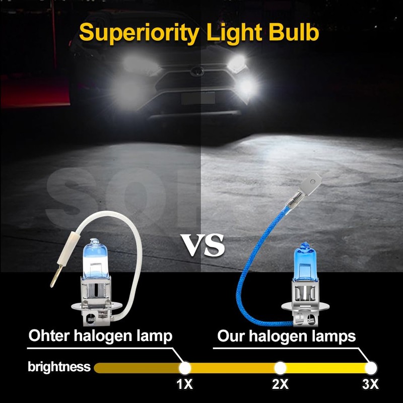 SOFOC H3 Halogen for Fog Light Auxiliary Headlight 24 V