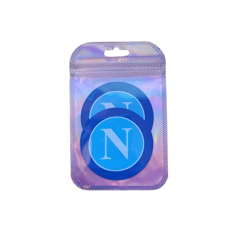 2 x 7cm Naples Embroidered Iron on Sew on Patch