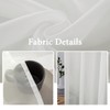 MIULEE French Door Sidelight Sheer Curtains 2 Panels Light Filtering