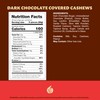 Dark Chocolate Covered Cashews 2-Pound Bag | Bulk Dark Chocolate
