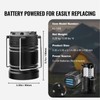 Happybuy LED Camping Lanterns, 4-Pack, with Magnetic Base, Battery-Powered, Lightweight