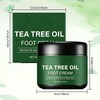 NUOKOU 2PCS Tea Tree Oil Foot Cream,with Vitamin E, Aloe