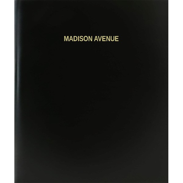 BookFactory Madison Avenue Log Book/Journal/Logbook - 120 Page, 8.5"x11", Black