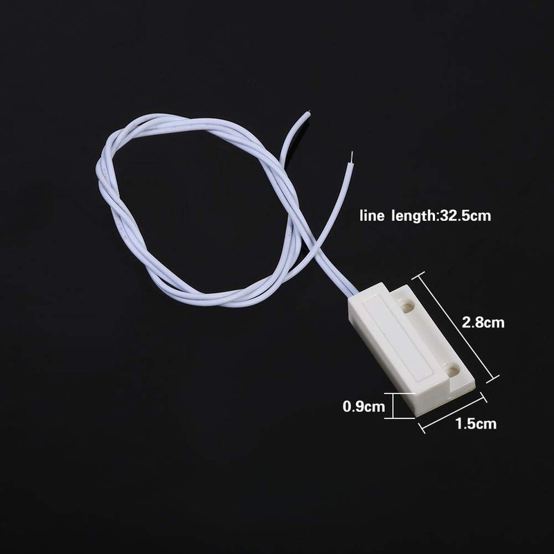 Ymiko Sensores de Puerta y Ventana, 5pcs MC-38 Empotrado Cableado