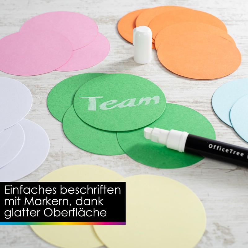 OfficeTree® Presentation Cards, Round, 10 cm Diameter, Pack of 250,
