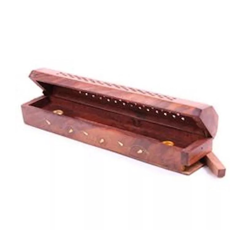 Smell Me Wooden coffin Incense Burner/Sticks/