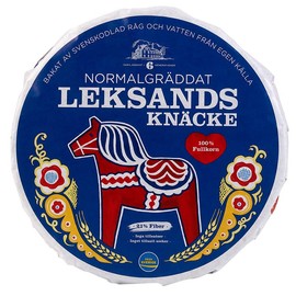Leksands Knäcke Normalgraddat | Delicious Scandinavian Rye Crispbread | 100% Fulkorn Wholemeal Rye| 1 x Pack | 830g