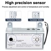 Criditpid Attic Fan Adjustable Thermostat & Humidistat Controller Box for