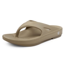 Neoz Sandalias ligeras para mujer con soporte de arco ultra suaves, caqui (Khakhi), 23 cm