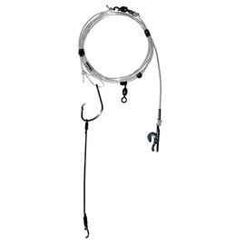 Cox & Rawle Dongle Rig-Wire - New Classic Rig Featuring Mutsu Circle Hook for Tope, Smooth-Hounds, Bass, and Cod - Flowing Trace Design (6inch 6/0)