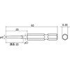 TOP ETK-3.0S ETK-3.0S Hex Shank for Electric Drills, Taper Puncture