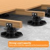 Fardtry 12 Pcs Joist Support Pedestals, Adjustable Plastic Pedestal Pavers