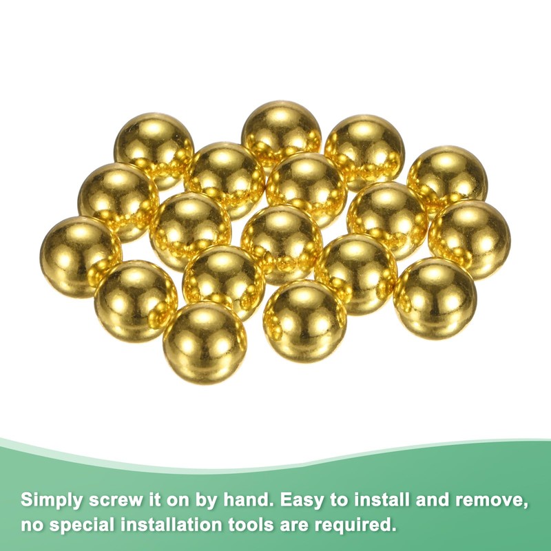 M METERXITY 20-Pack Threaded Ball Nut Knobs, M3x9mm Carbon Steel