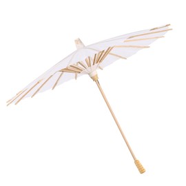 Atyhao Japanese Umbrella Parasol Plain Japanese Umbrella Plain White Tie Pattern Dance Umbrella White Dance Photo Cosplay Play Props Dance Umbrella Dance Umbrella Bride Wedding Easy Grip (Diameter