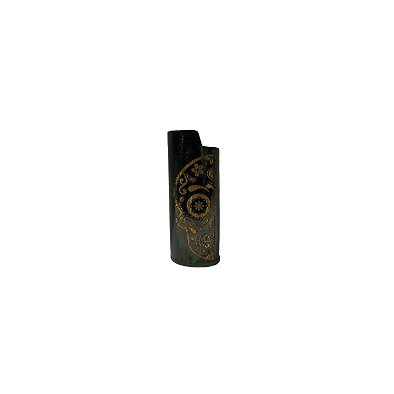 Wood Laser Etched Lighter Case Cover Holder Fits Bic Lighters