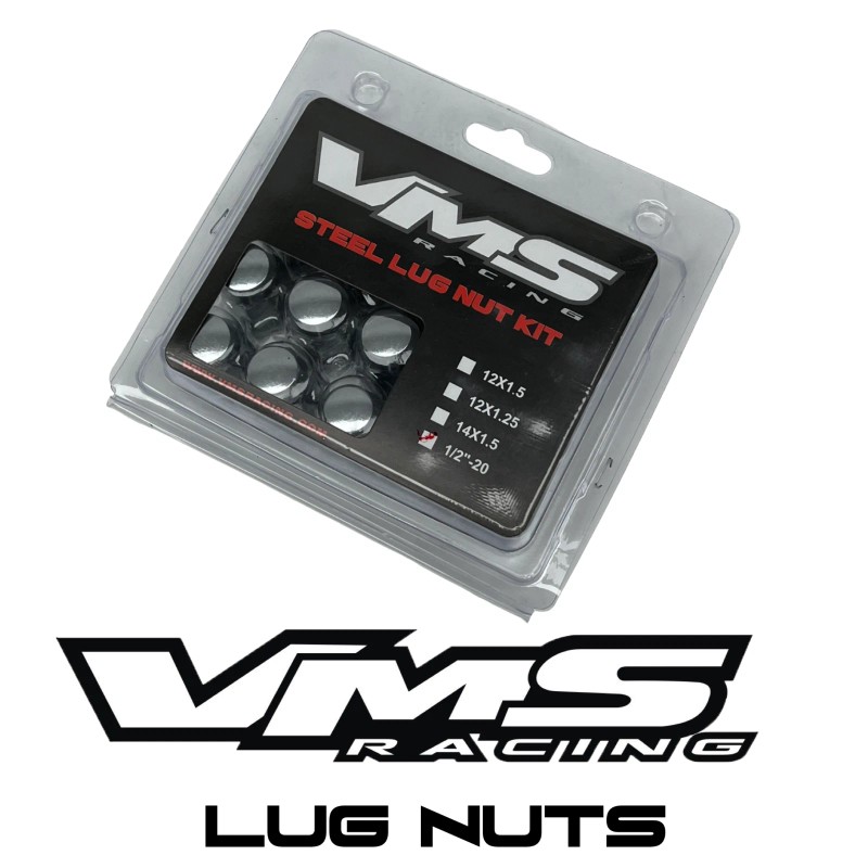 VMS Racing 20 VMS Racing 1/2-20 Drag Wheels Chrome Spline