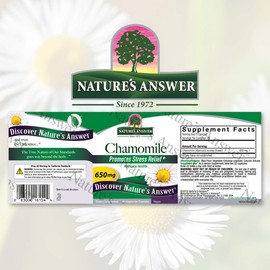 Nature's Answer Chamomile Flower 90 Vegetarian Capsules | Relaxation Support | Helps with Digestion | Natural Calming Aid (Pack of 1)