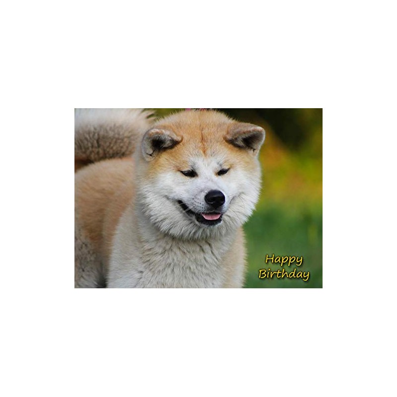 Akita Dog Birthday Card